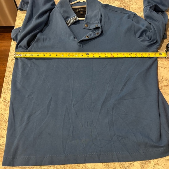 Men’s Banana Republic Shirt XL Blue Quarter Button Up - Picture 8 of 9